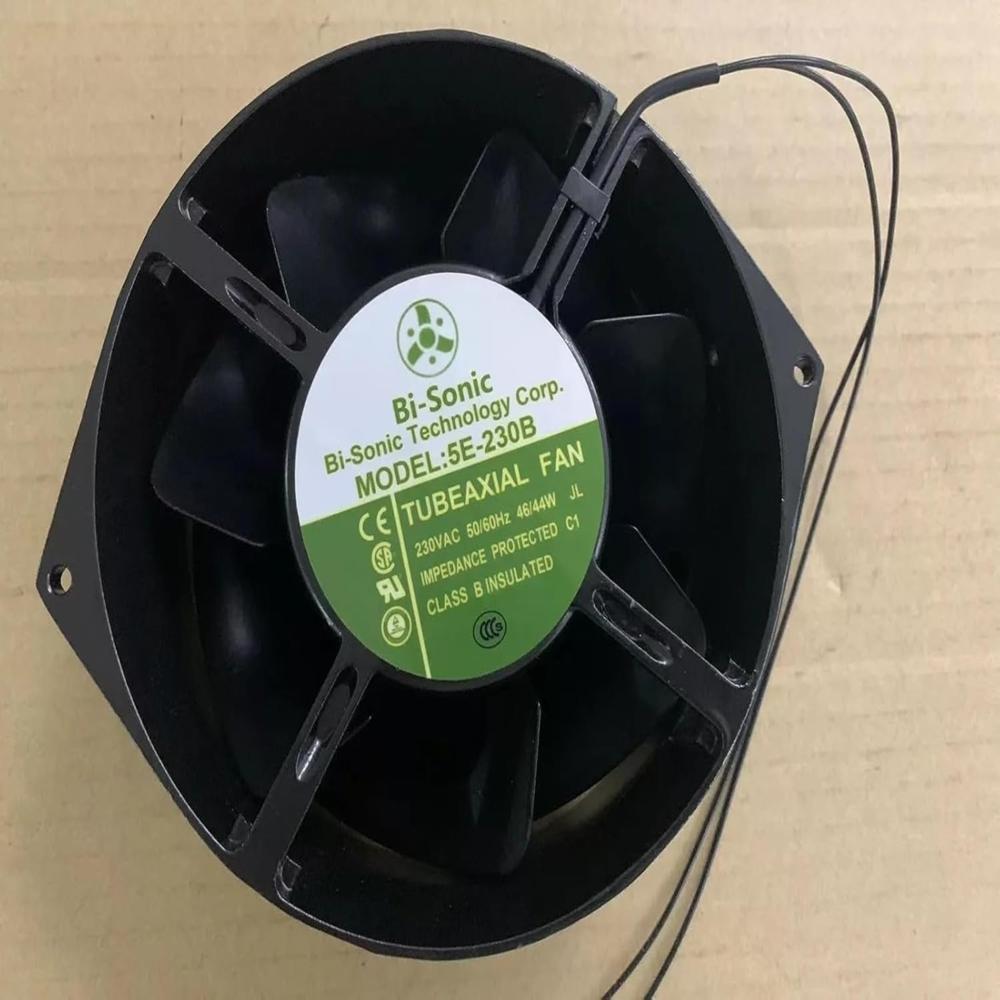Bi-Soinc 5E-230B Axial Fan 230V AC 46/44W DC Brushless Air Cooling Fan 3100RPM 17055mm 2Wire (Metal)