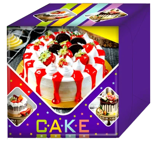 8x8x5 Cake Box - Coating Type: Food Grade Coating