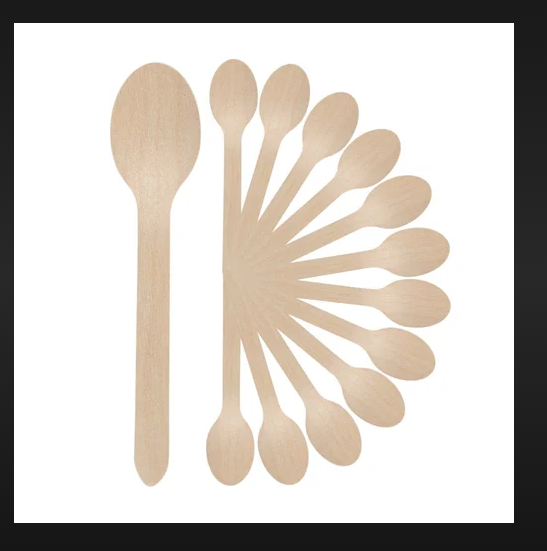 Wooden Spoon - Natural Wood Material, 12 Inches Long | Ideal For Cooking, Serving, And Baking With Ergonomic Grip