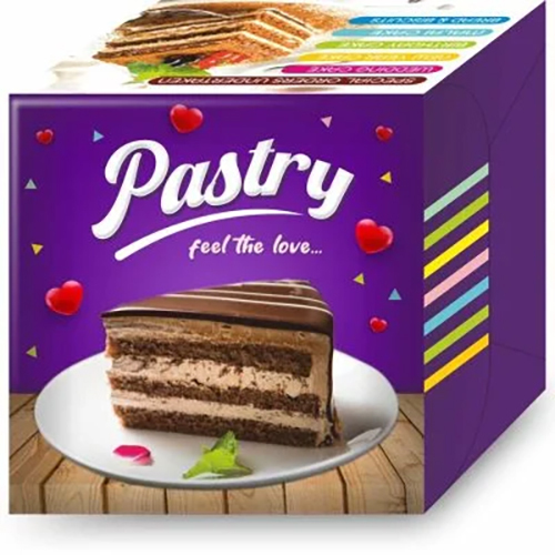 Glossy Lamination 4 Pcs Pastry Box