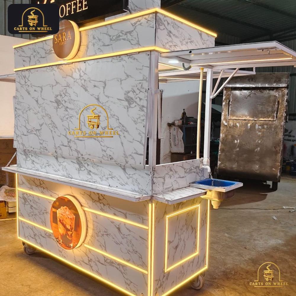 Sara Coffee Push Cart by Carts on Wheel