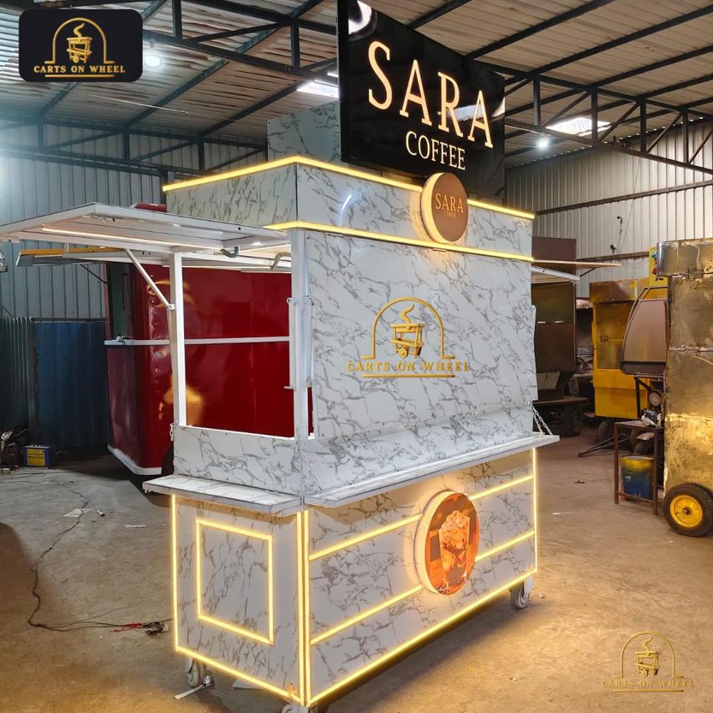 Sara Coffee Push Cart by Carts on Wheel