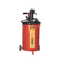 50 Kg Grease Pump - Mild Steel Body, 2.2m High Pressure Hose, Manual Trigger, Rustproof Coating