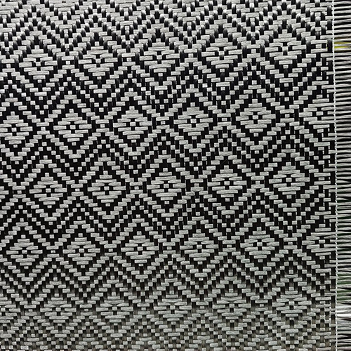3K Square Jacquard Carbon Fiber Fabric Premium Patterned Composite Cloth