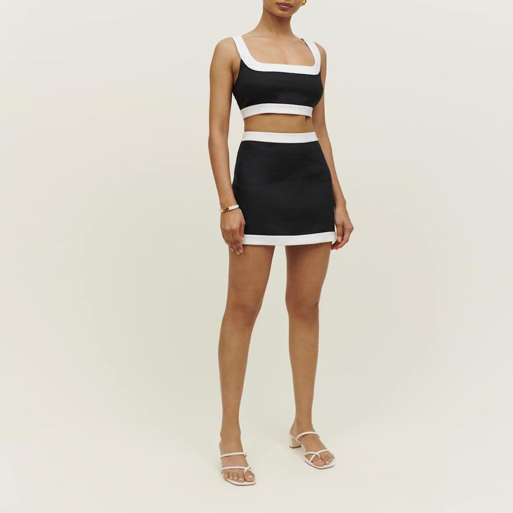 Womens Blue & White Co-ord Set - Design: Casual