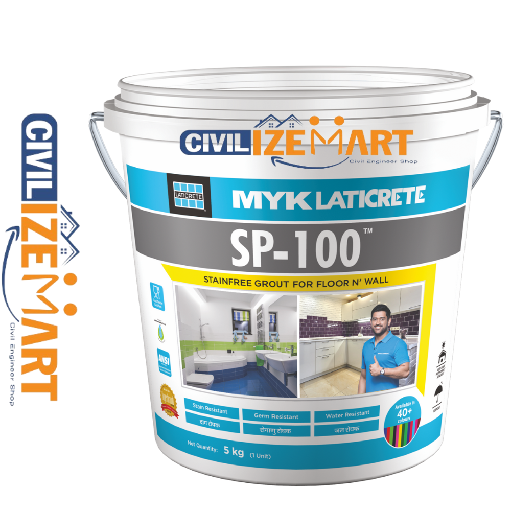Laticrete Sp-100 stain free grout for floor and wall tile adhesive