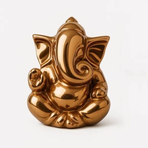 Zinc Ganesha Statue For Car Dashboard
