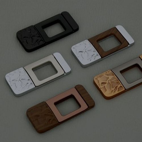 Rectangular Designer Zinc Cabinet Handle