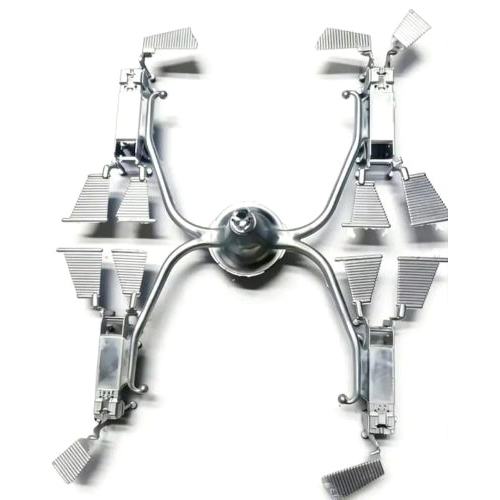 Zinc Fourway Fin Type Spider - Color: Silver (Zinc Finish)