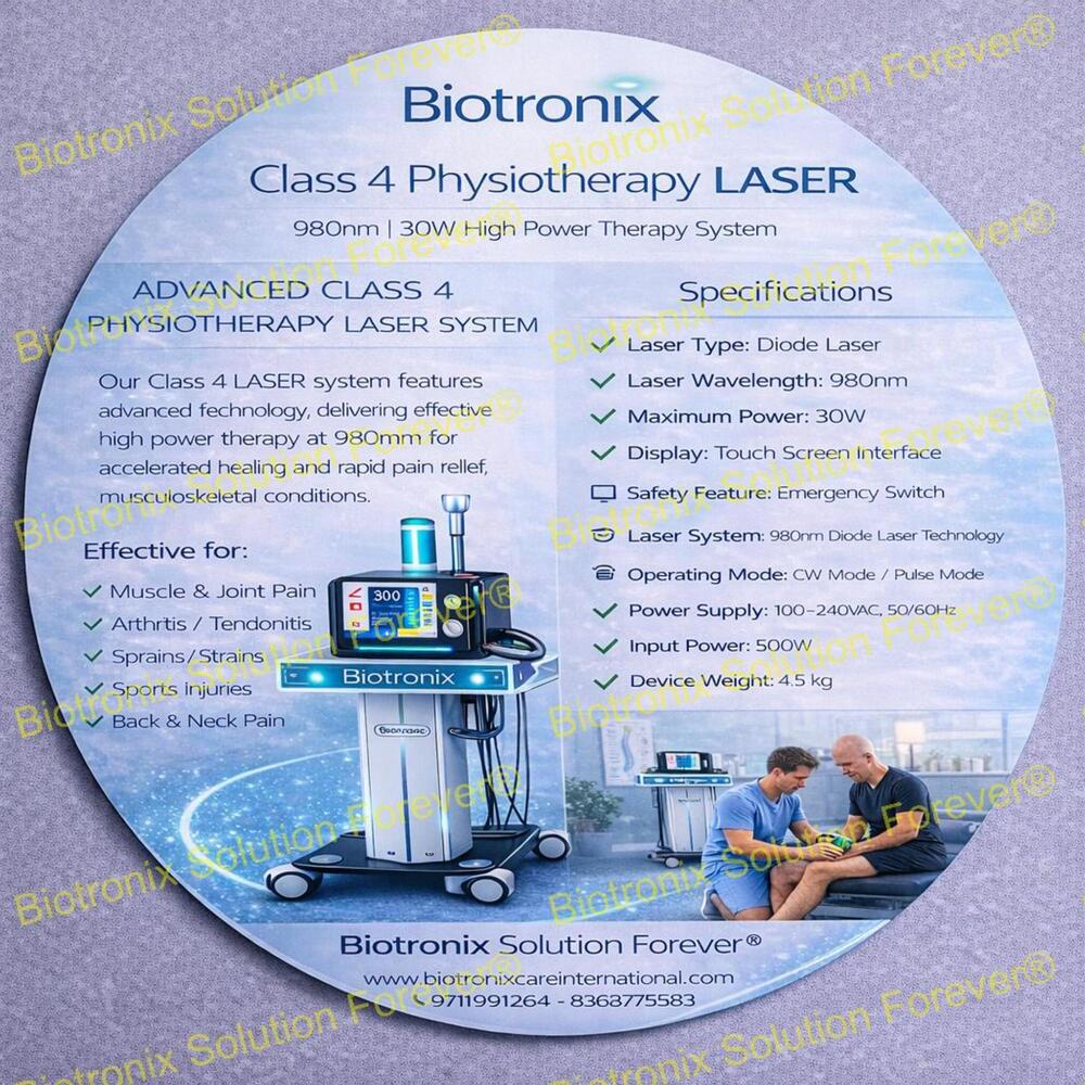 Class IV Laser Therapy Device for Physiotherapy Rehabilitation Centers