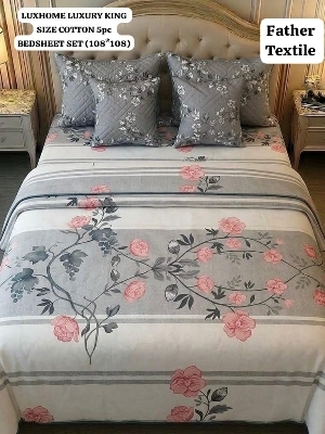 LUXURY KING SIZE COTTON BEDSHEET  SET