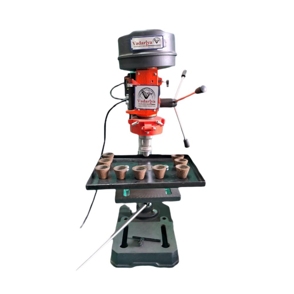 cow dung semi automatic sambrani cup making machine