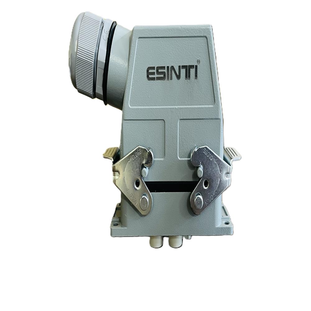 4 Pin Heavy Duty Connector 80a 690v | Industrial Power Connector | Hdc-hk-004/2-1 | Metal Housing Plug Socket | High Voltage Electrical Connector | Rohs Ce Certified - Color: Grey