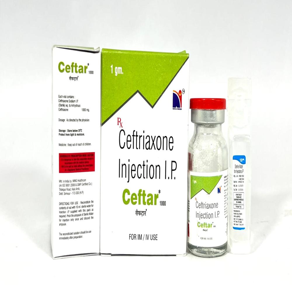 Ceftar 1000 Injection - Physical Form: Liquid
