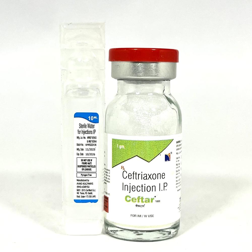 Ceftar 1000 Injection - Physical Form: Liquid