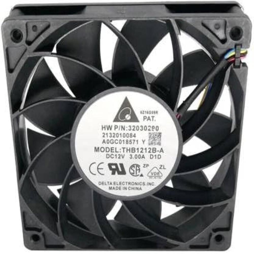 Delta THB1212B-A Axial Fan 12V-3.00A DC Brushless Air Cooling Fan 4500 RPM 12025mm 4-Wire
