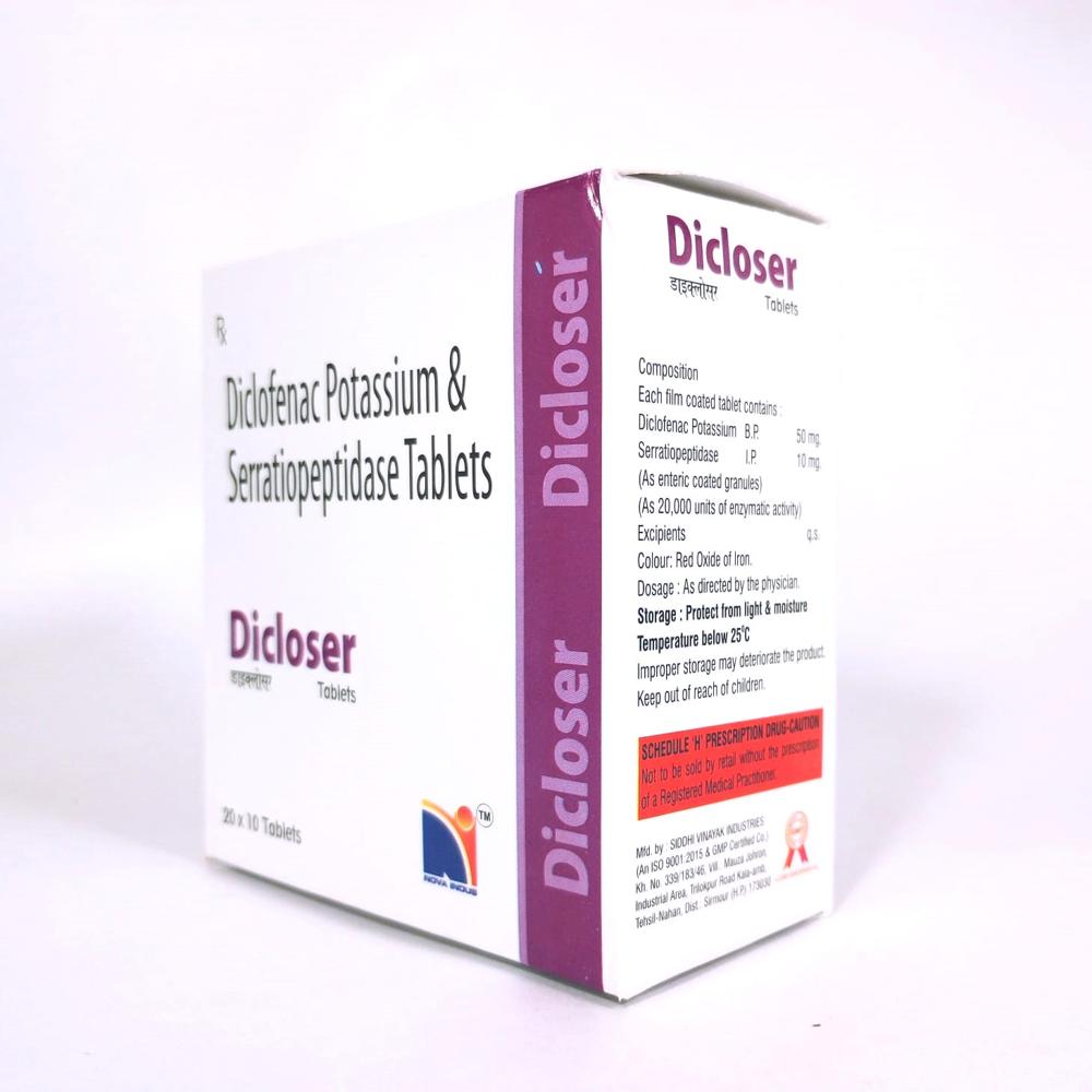 Dicloser Tablets - Storage Instructions: Dry Place