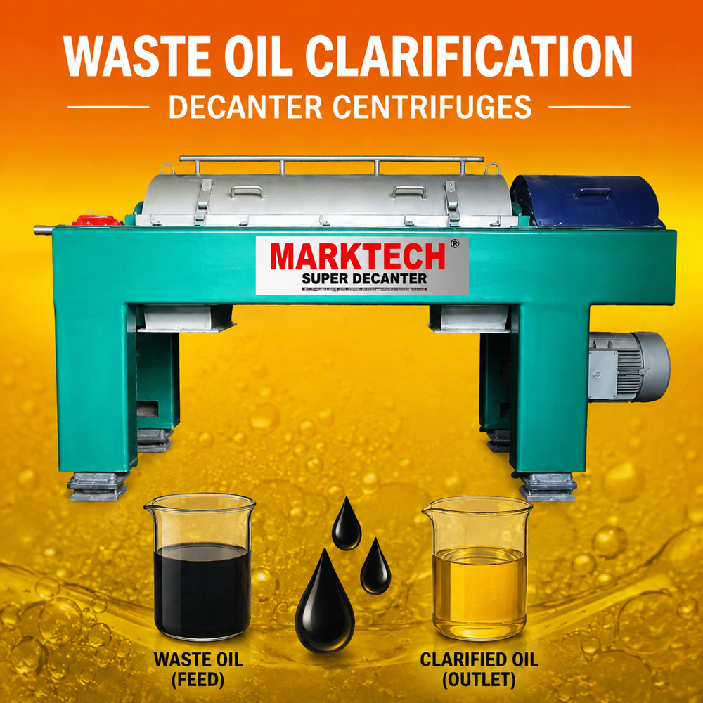 Decanter Centrifuges for Waste Oil Clarification