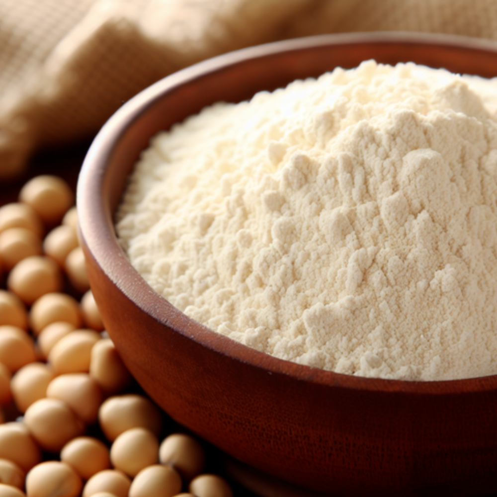 Soya Flour Powder - 50% Protein Content, White Powder Form | 12 Months Shelf Life For Versatile Cooking And Baking Applications