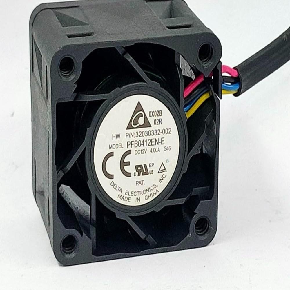 Delta PFB0412EN-E Axial Fan 12V-4.00A DC Brushless Air Cooling Fan 2400RPM 4028mm 4-Wire