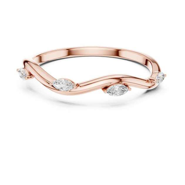 Marquise Vine S-Curve Diamond Band