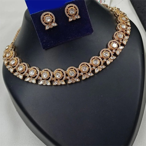 JEMTL1910 Threaded Lights Glam Polki Kundan Stone Embellished Necklace