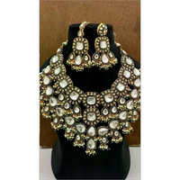 JEMTL1921 Threaded Lights Heritage Kundan Stone Pearl And Beads Designer Necklace