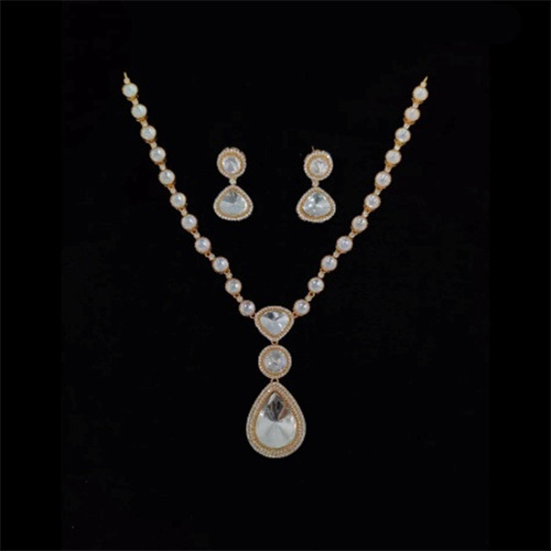 JEMTL1937 Threaded Lights collection Jewellery Luxury Polki Kundan And Austrian Stone Necklace