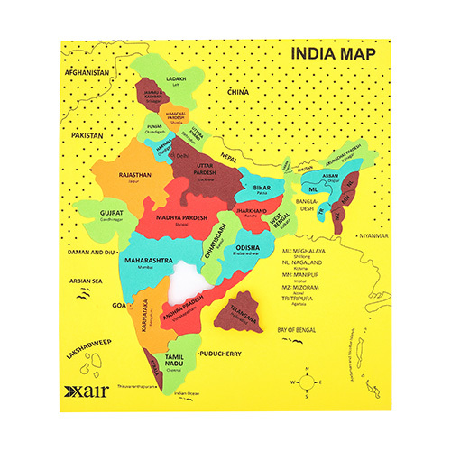 India Map Puzzle - Age Group: Children (5+ Years)