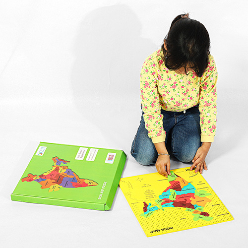 India Map Puzzle - Age Group: Children (5+ Years)