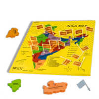 Map Puzzle with Flashcards