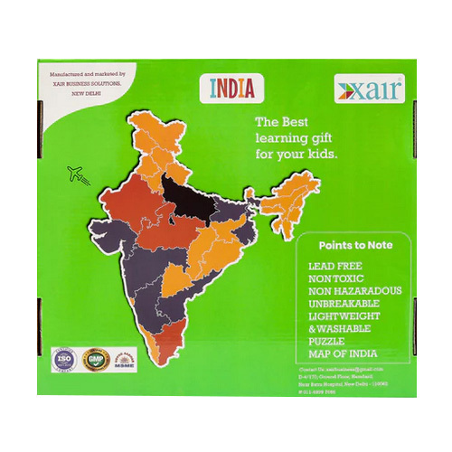 Map Puzzle With Flashcards - Age Group: 3 Years & Above