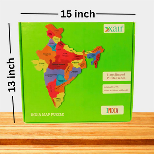 Map Puzzle With Flashcards - Age Group: 3 Years & Above