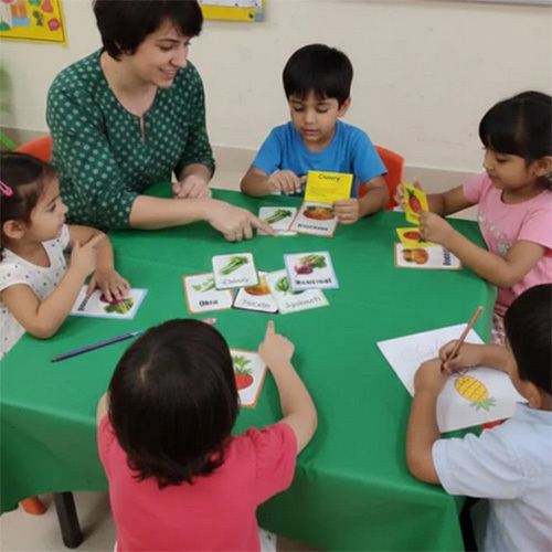 Vegetable Name Learning Flash Cards for Kids