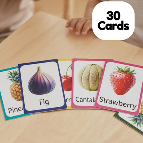 Fruits Names Learning Flash Cards for Kids