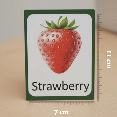 Fruits Names Learning Flash Cards for Kids