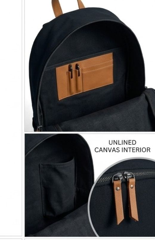 Cotton canvas backpacks