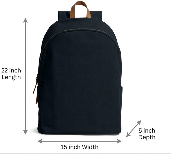 Cotton Canvas Backpacks - Capacity: 15 Ltr