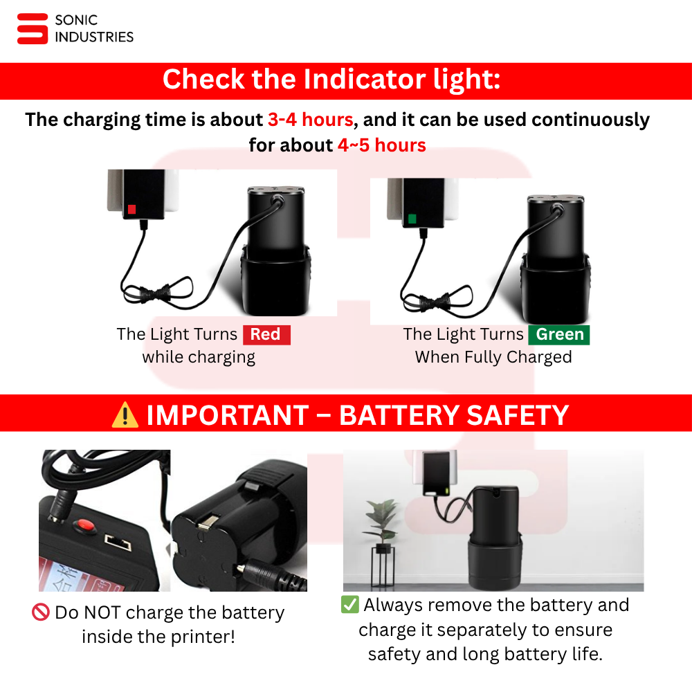 Handheld thermal inkjet printer 