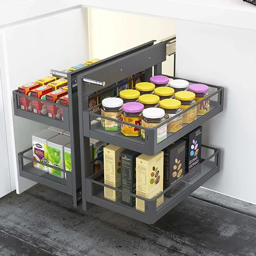 Imported Glass Magic Corner - Color: Grey