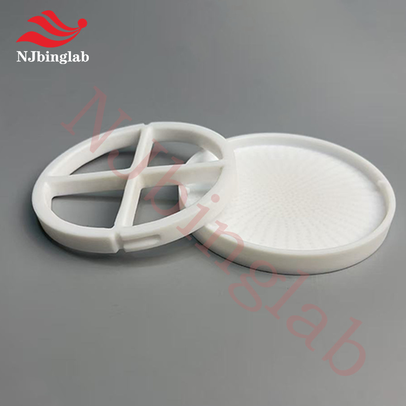 PTFE Filter Holder Set with Locking Groove for Secure Membrane Fixing