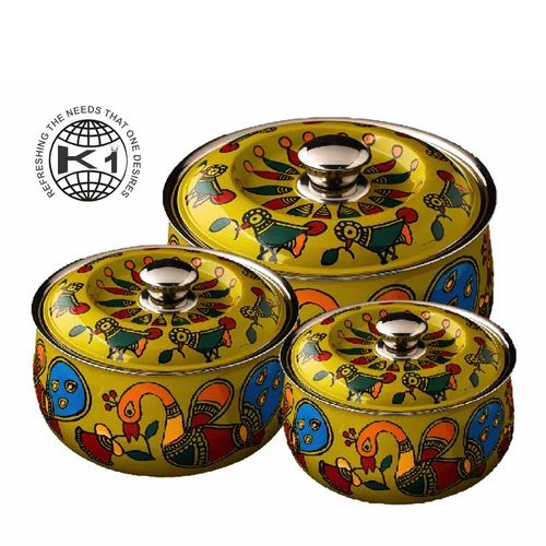 Mirror Finish Stainless Steel Casserole Hot Pot with Lid