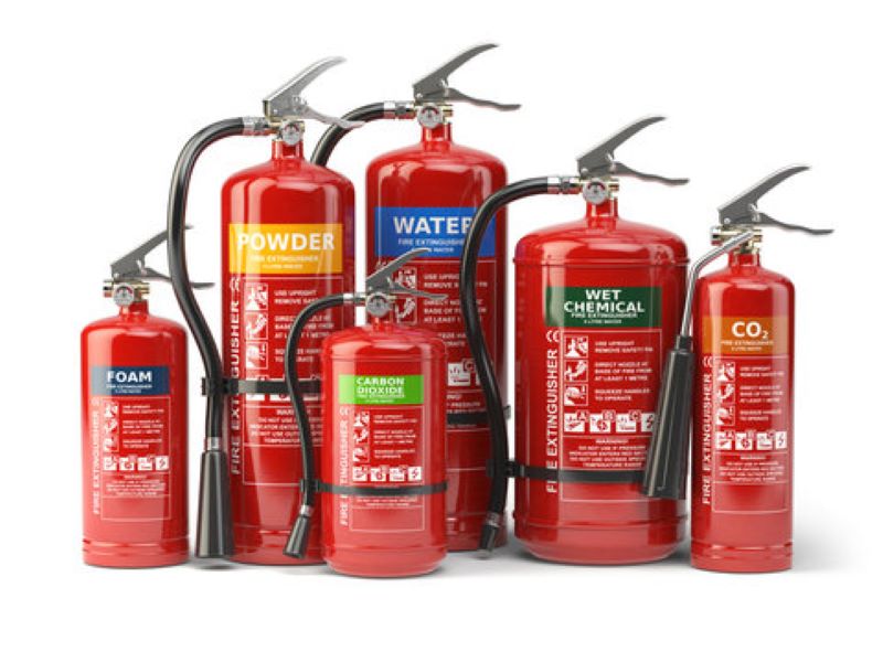 Abc Powder Based Fire Extinguishers - Color: Red
