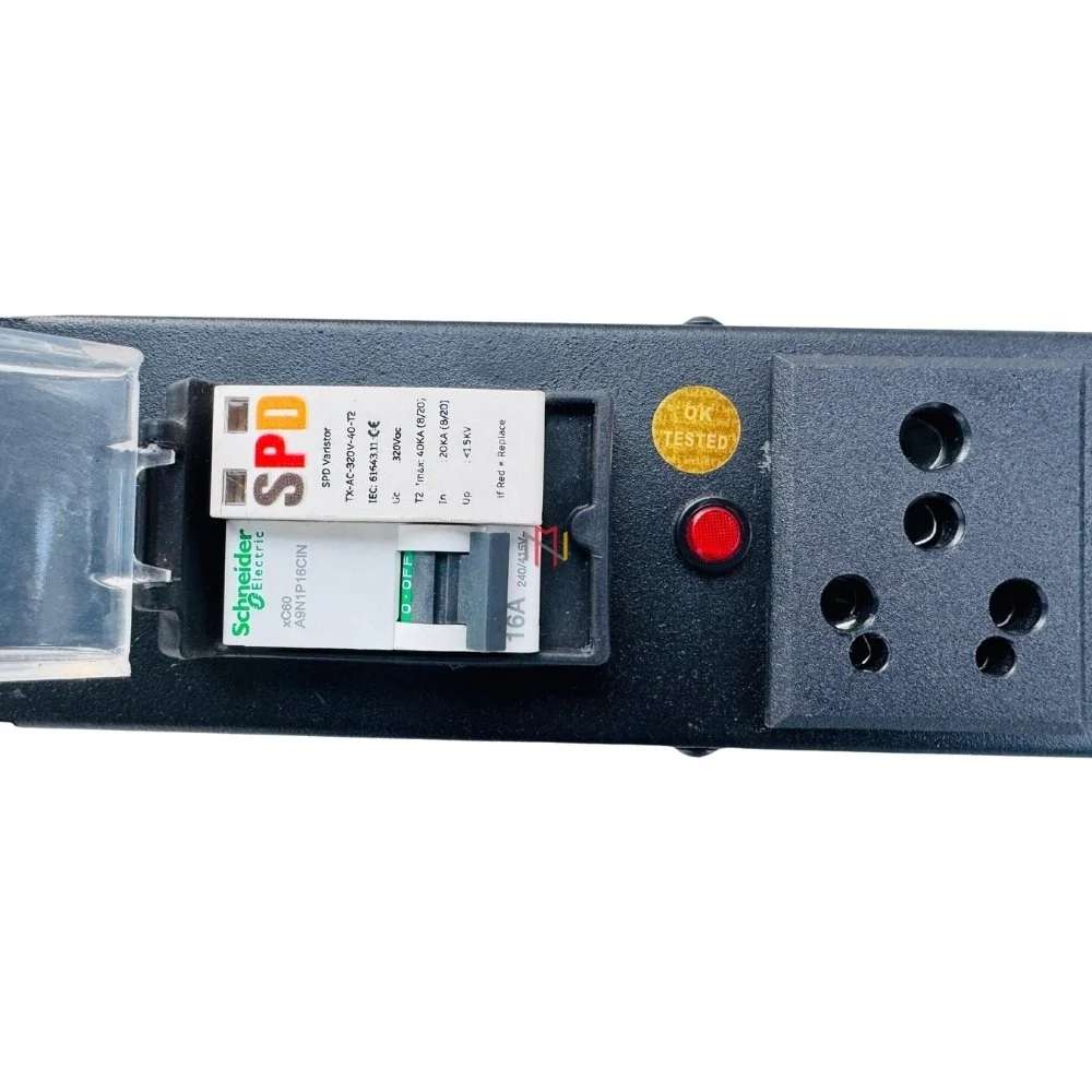 6 Socket 5 15 Amp PDU With Surge Protection