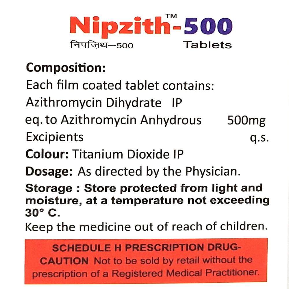 Nipzith-500 Tablets - Brand Name: Nova Indus