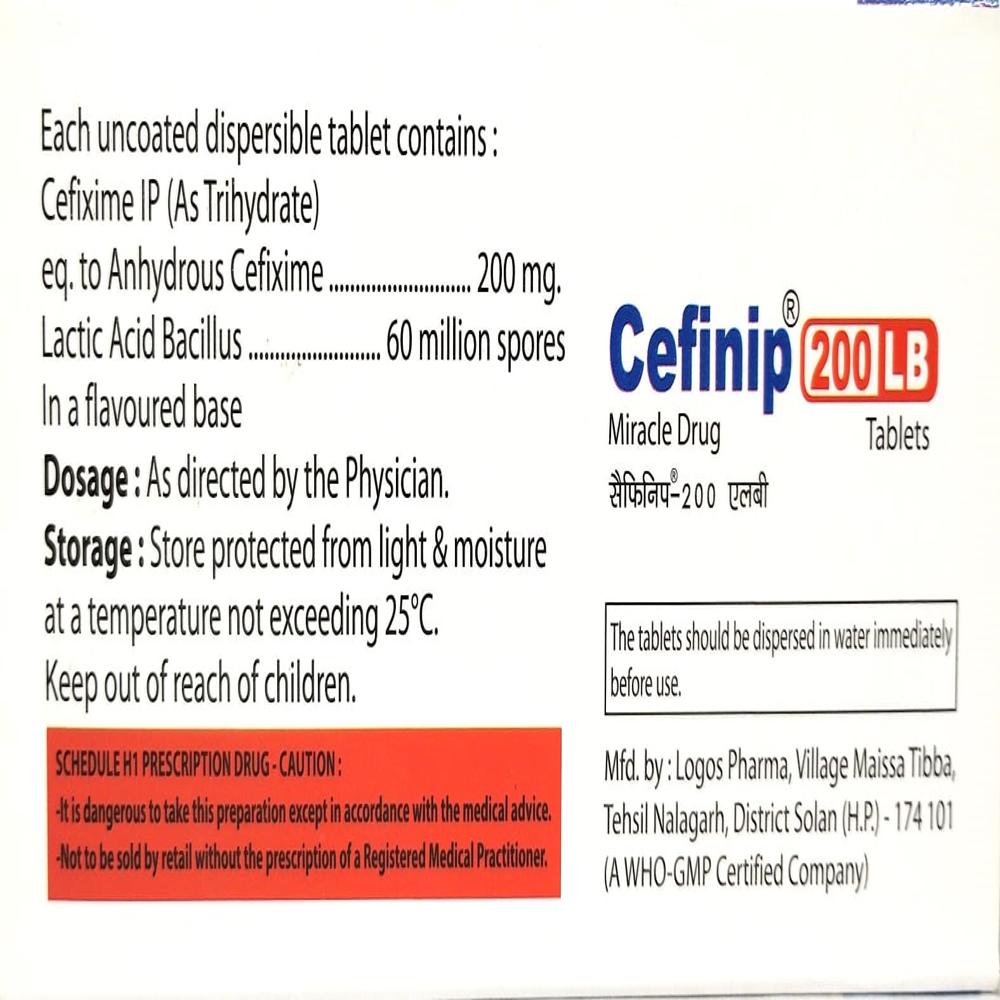 Cefinip 200 LB Tablets