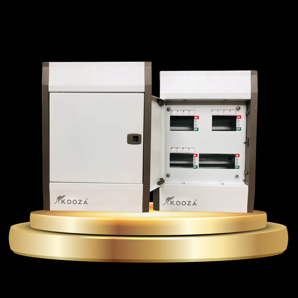 Tpn Rio Model 4/6/8 Way - Mild Steel Epoxy Powder Coated, Double Door, 63a/100a Busbar, Surface/wall Mount