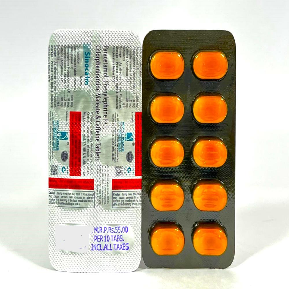 Sinocalm Tablets - Drug Type: General Medicines