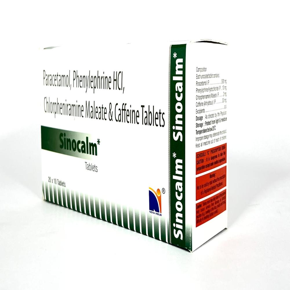 Sinocalm Tablets - Drug Type: General Medicines