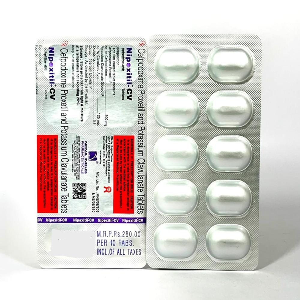 Nipoxitil-cv Tablets - Drug Type: General Medicines
